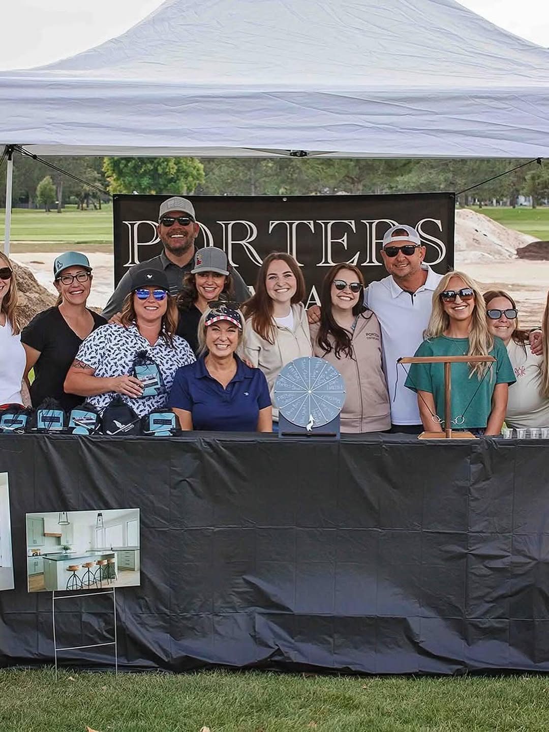 Porter's Custom Cabinets team at the 208 Gives Back golf tournament